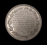 1814 Peace Treaty Of Paris 46mm White Metal Medal