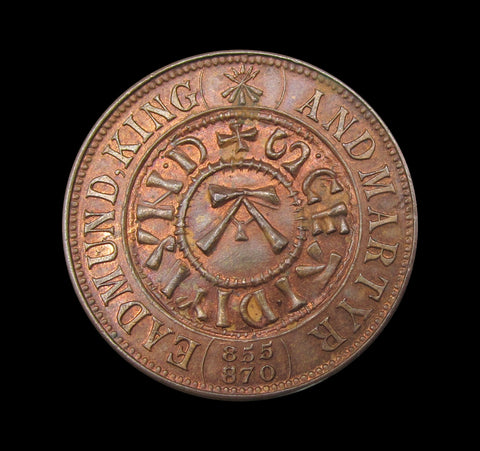 1907 Bury St Edmunds Pageant 29mm Bronze Medal