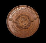 1858 Inauguration Of Aston Hall 56mm Cased Medal - By Moore