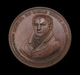 1835 Daniel De Lisle Brock 51mm Laudatory Medal - By Halliday