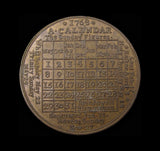 1768 Lunar Cycles 38mm Calendar Medal - By John Powell