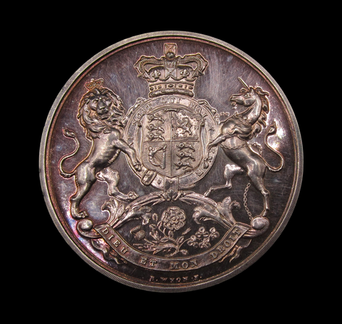 1837-1886 Stock Brokers Pass 40mm Silver Medal By Wyon - Naylor Type 7 - Cased