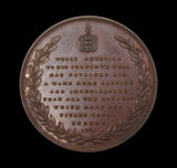 1835 Daniel De Lisle Brock 51mm Laudatory Medal - By Halliday