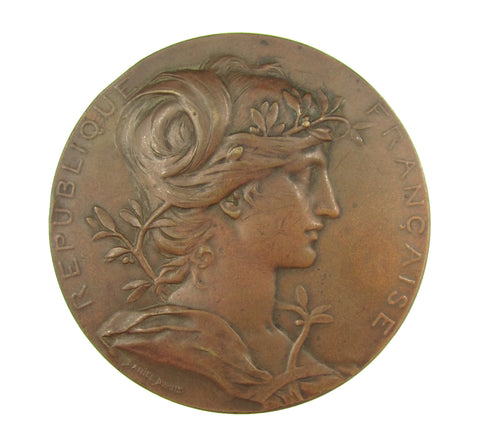 France 1889 Paris Universal Exposition 63mm Bronze Medal - By Dupois