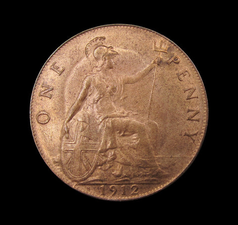 George V 1912 H Penny - A/UNC