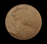 1902 Edward VII Coronation 46mm Bronze Medal - By Bowcher