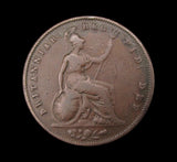Victoria 1843 Penny - No Colon - VG