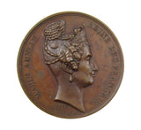 France 1833 Louis Philippe I & Marie Amelie 41mm Medal - By Montagny