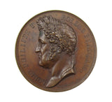 France 1833 Louis Philippe I & Marie Amelie 41mm Medal - By Montagny