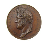France 1833 Louis Philippe I & Marie Amelie 41mm Medal - By Montagny