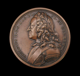 1750 George II State of England 55mm Bronze Medal - By Dassier