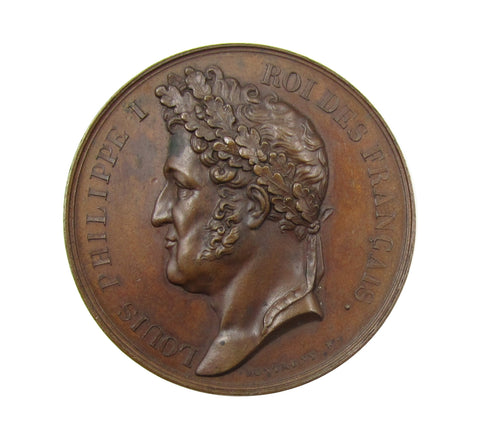France 1833 Louis Philippe I & Marie Amelie 41mm Medal - By Montagny