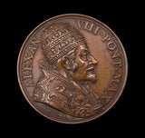 Italy Papal States 1689 Alexander VIII 37mm Medal - By Hamerani