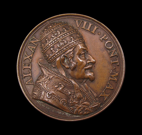 Italy Papal States 1689 Alexander VIII 37mm Medal - By Hamerani