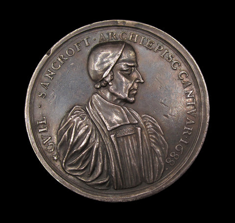 1688 Archbishop Sancroft & The 7 Bishops Struck 51mm Silver Medal