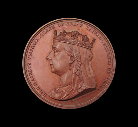 1889 Victoria Visit to North Wales 36mm Bronze Medal - By Owens