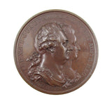 France 1793 Louis XVI King's Farewell 47mm Medal - By Kuchler