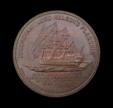 1897 Lord Nelson's Flagship Foudroyant 38mm Copper Medal