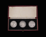 1935, 1936 & 1937 Three Kings Cased Set Of 3 Medals - By Carter Preston