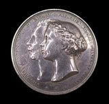 1858 Marriage Of Victoria To Frederick Of Prussia 63mm Silver Medal - By Wyon