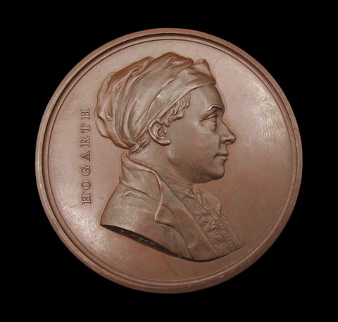 1848 William Hogarth Art Union Of London 55mm Medal - By Wyon