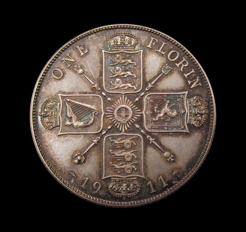 George V 1911 Proof Florin - FDC