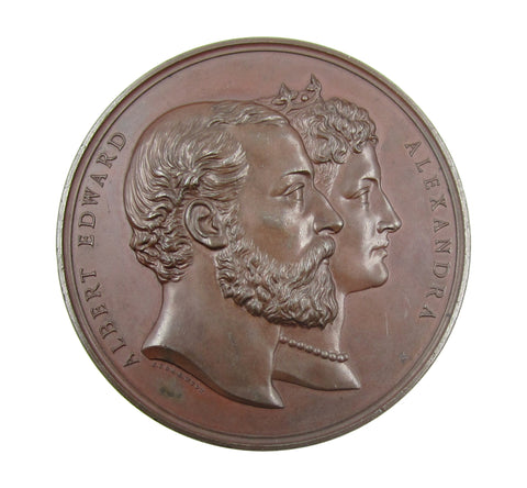 1882 City Of London School New Buildings 77mm Bronze Medal