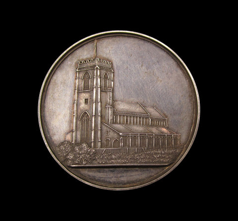1901 Edward VII Accession Gosforth Newcastle 38mm Silver Medal