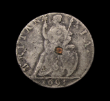 William & Mary 1691 Tin Farthing - NVF