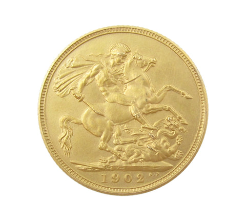 Edward VII 1902 Matt Proof Sovereign - A/UNC