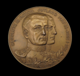 1916 Battle of Jutland Jellicoe & Beatty 76mm Medal - By Gilbert / Wheeler