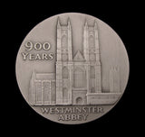 1965 Westminster Abbey Anniversary 57mm Silver Medal - Cased