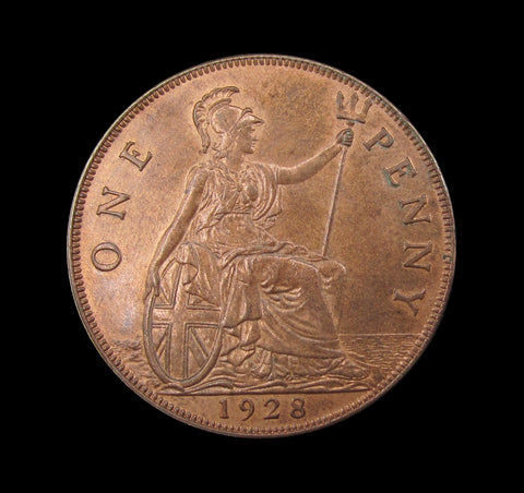 George V 1928 Penny - GEF
