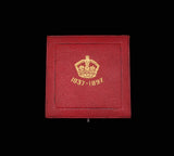 1897 Victoria Diamond Jubilee 56mm Silver Medal - Cased