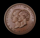 1871 Marriage of Princess Louise & Marquis of Lorne 64mm Medal - By Wyon