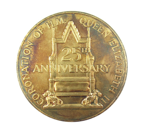 1978 Elizabeth II Coronation Anniversary 57mm Silver Medal