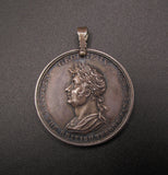 1821 George IV Coronation 34mm Silver Medal - Cased