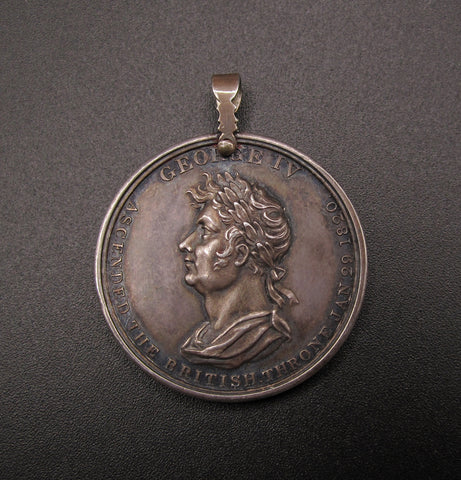 1821 George IV Coronation 34mm Silver Medal - Cased