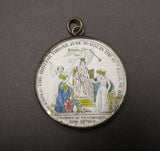 1838 Queen Victoria Coronation 45mm Coloured Medal