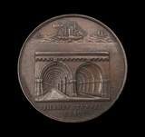 1842 Thames Tunnel Completion Brunel 42mm Bronze Medal - By Taylor