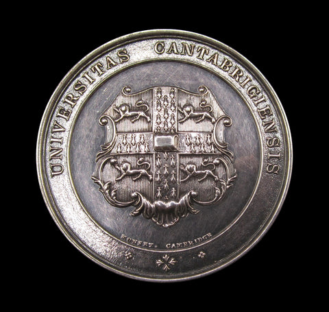 c.1900 Cambridge University Champion Racquet 51mm Silver Medal