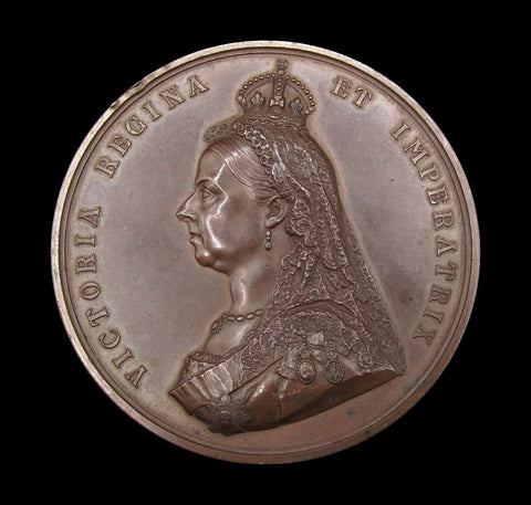 1887 Victoria Golden Jubilee 77mm Bronze Medal - By Boehm