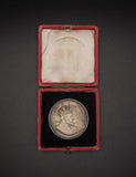 1902 Edward VII Coronation 38mm Silver Cased Medal - By Dingley
