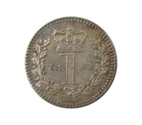 Victoria 1861 Maundy Penny - A/UNC