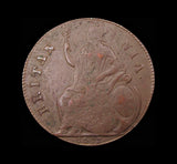 Charles II 1673 Halfpenny - GVF