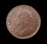 Charles II 1675 Halfpenny - NEF