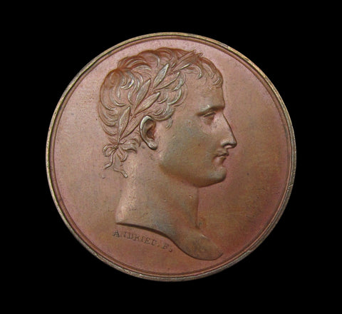 France 1804 Napoleon Louvre Museum 32mm Medal - By Andrieu