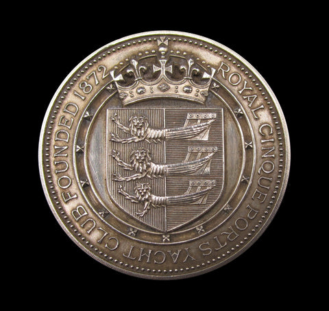1872 Royal Cinque Ports Yacht Club 45mm Silver Medal - By Wyon
