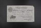 B.O.E 1935 £5 Five Pound Banknote - Operation Bernhard Forgery