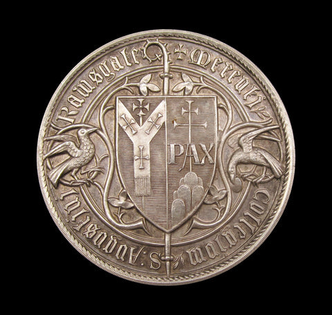 c.1885 St Augustine's College Ramsgate 45mm Silver Medal